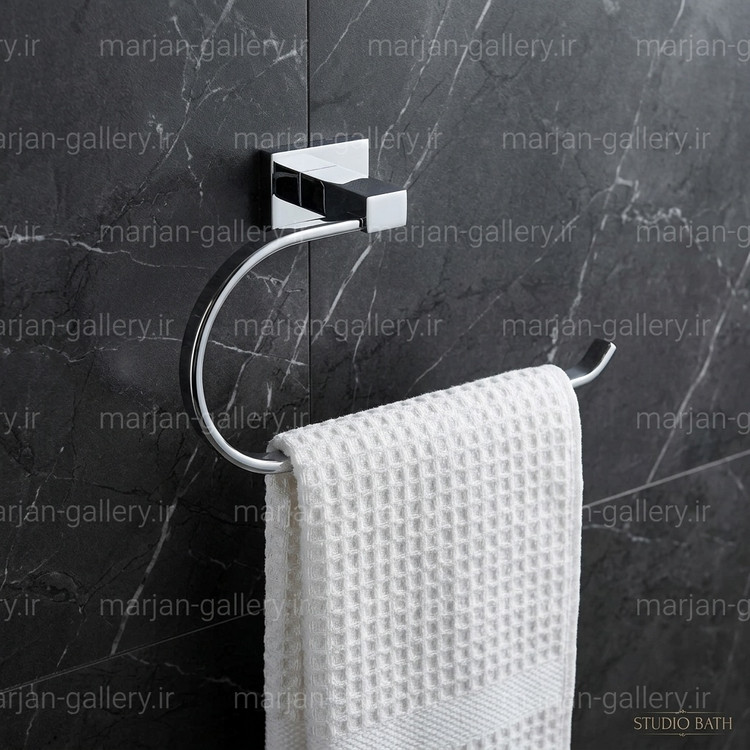 جای آویز حوله دیواری مدل جی ضد زنگ-تنوع رنگ