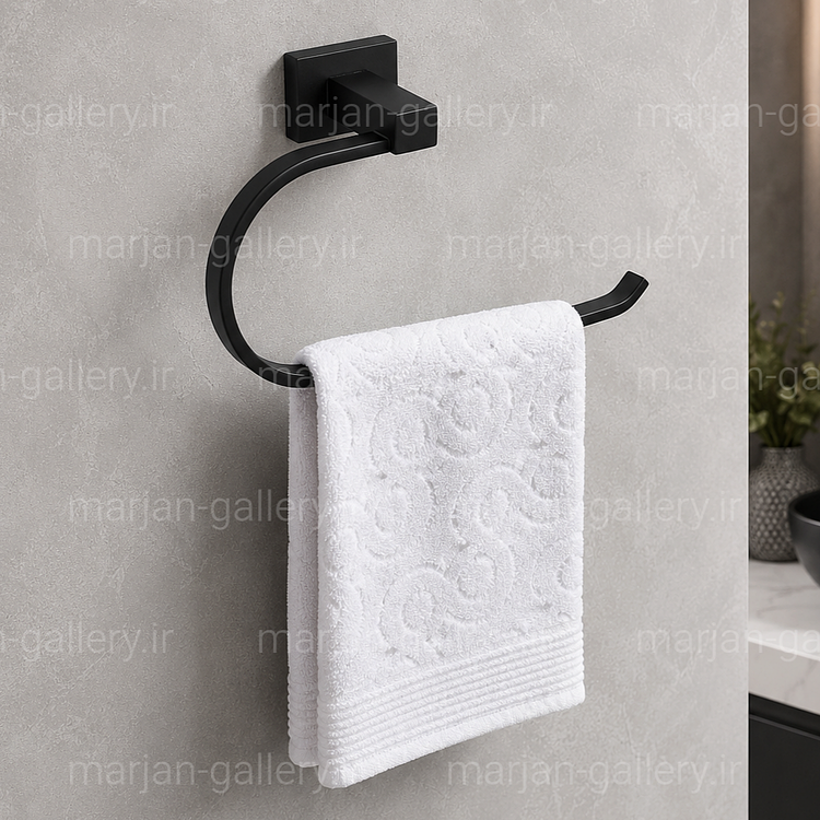جای آویز حوله دیواری مدل جی ضد زنگ-تنوع رنگ